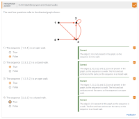 an exercise regarding defining open and closed walks for different mathematical sequences